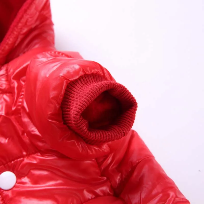 Теплая Зимняя Одежда для собак Водонепроницаемый комбинезоны для собак одежда комбинезоны мягкого флиса четвероногого питомца костюмы 10A