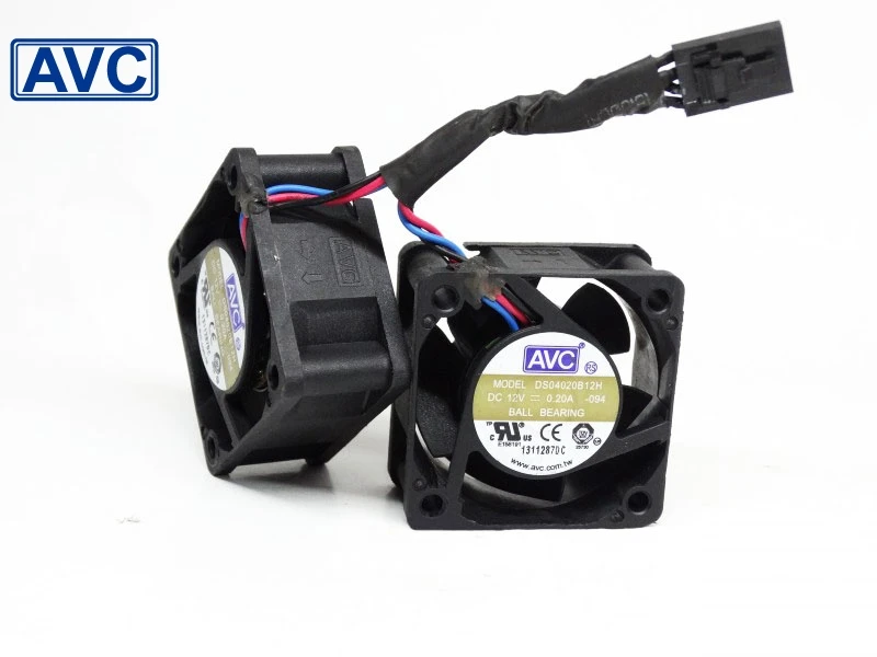 1pcs DS04020B12H 12V 0.20A  4CM 40*40*20 3 line 1U server switch fan