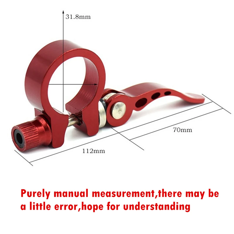 31,8 мм зажим для сидения велосипеда из алюминиевого сплава MTB дорожный велосипед зажим для велосипедного сиденья зажим быстросъемный Подседельный штырь моллюски велосипедная трубка зажим