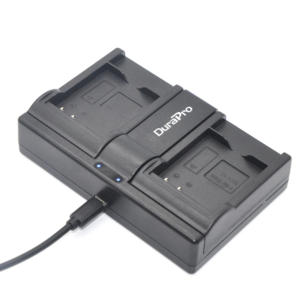 Двойное USB зарядное устройство для CGA-S005 CGA S005 CGAS005 батарея Panasonic DMW-BCC12 FX9 FX10 FX12 FX50 FX150