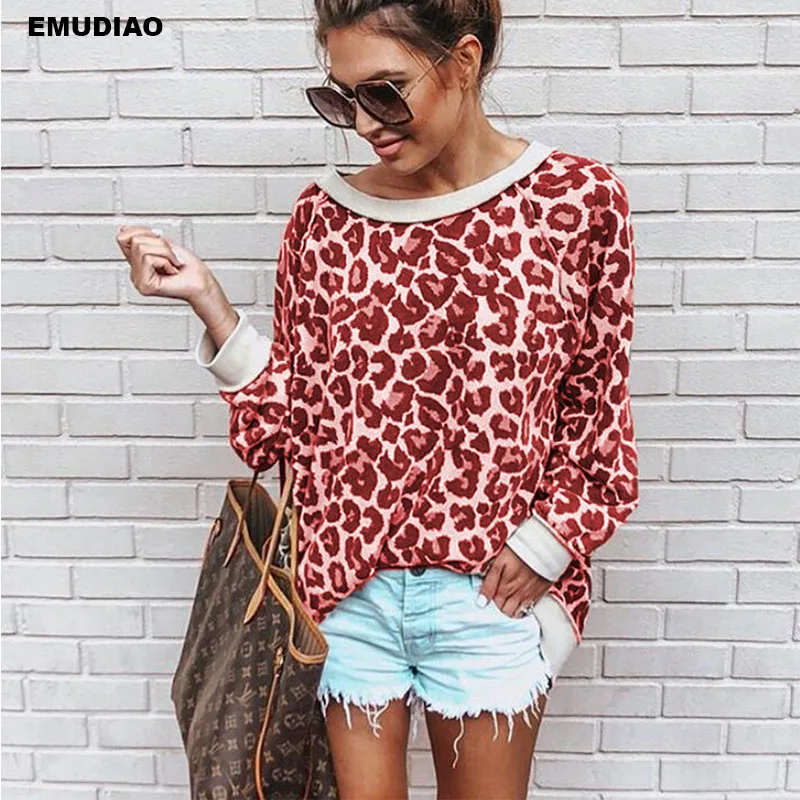 مثير ليوبارد س الرقبة طويلة الأكمام تي شيرت المرأة الأزياء كاسال قمم Camisetas فيرانو موهير 2019 المحملة قميص فام مثير ليوبارد س الرقبة طويلة الأكمام تي شيرت المرأة الأزياء كاسال قمم Camisetas فيرانو موهير 2019 المحملة قميص فام