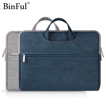 

Binful Men Women Portable Notebook Handbag Air Pro 11 12 13 14 15.6 Laptop Bag/Sleeve For Dell HP Macbook Xiaomi Surface pro 3 4