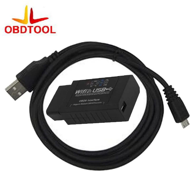 NEW Update ELM327 WIFI USB Car Scanner Interface ELM327 wifi OBD II Scanner Professional Diagnostic font
