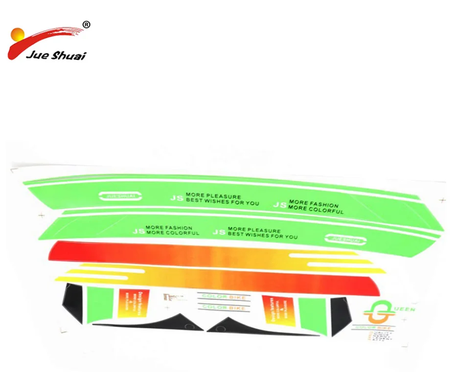 JS выбранные наклейки на велосипед, ПВХ абсолютно новые наклейки на велосипед, рама на колесиках, вилка, лента, протектор, наклейка, экологичный стиль, Soprts, наклейка