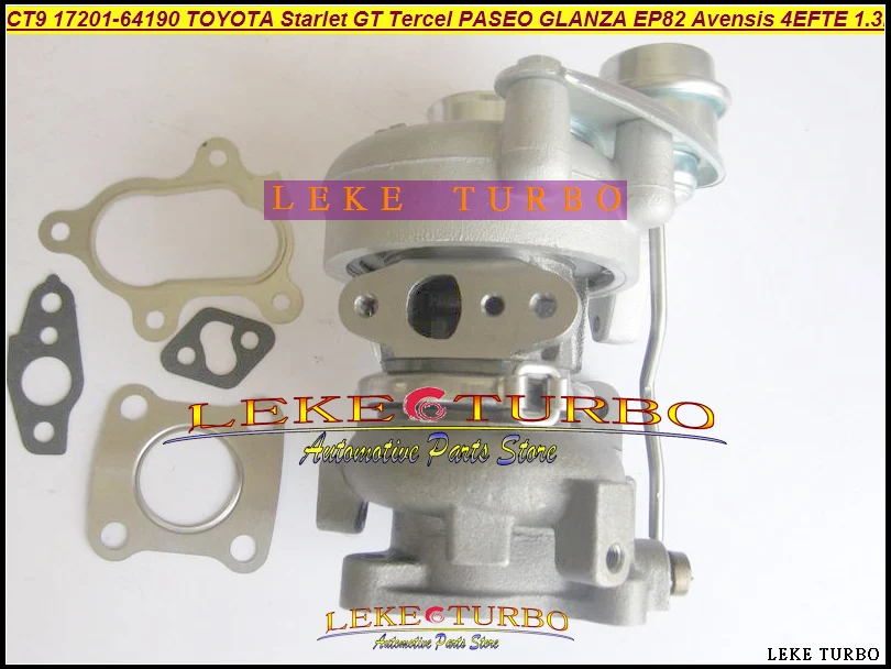CT9 17201-64190 17201-55030 Turbo Turbocharger For TOYOTA Starlet GT Tercel EP82 EP91 97- Avensis CT 220 97-07 4EFTE (4)