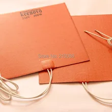 KEENOVO универсальный силиконовый нагревательный коврик/коврик, 200X200 мм, 400 Вт 220 В, без 3 м клейкой подложки, гибкий нагревательный элемент