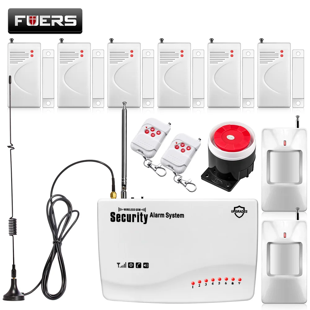 

New Smart 433MHz Wireless Home Security Burglar GSM Alarm System IOS/Android Control Auto Dialing SMS Home Alarm
