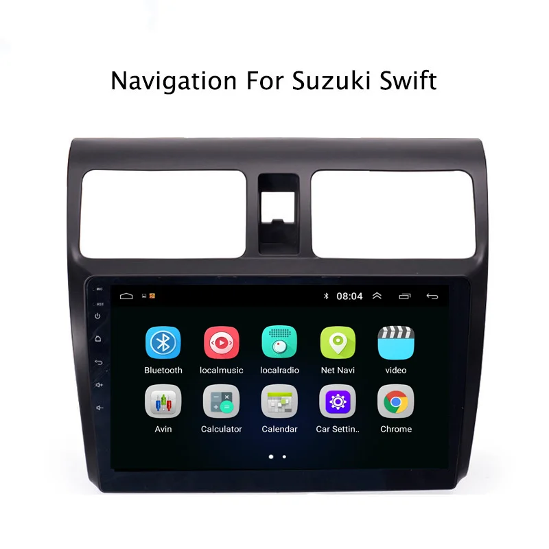 Perfect Ectwodvd Android 8.1 Car DVD Player GPS Navigation For Suzuki Swift 2004 2005 2006 2007 2008 2009 2010 Car Radio Stereo 2