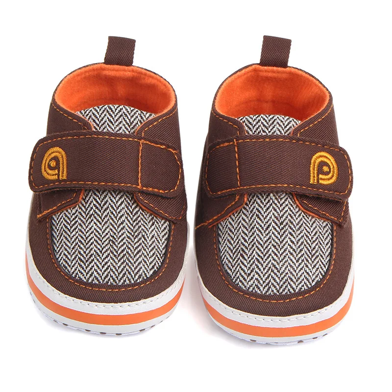 Наивысшее качество 1 пара Весна Детские кроватки обувь Обувь для малышей+ 3-12month, противоскользящие для мальчиков мягкая подошва, нескользящие младенческой/малышей обувь