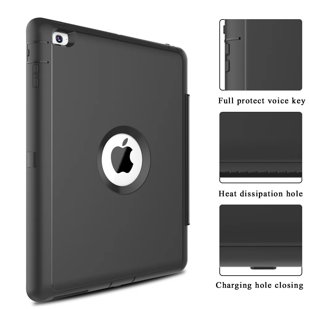 Redlai чехол для iPad 234 противоударный полной защиты Магнитная подкладка Smart Cover Apple