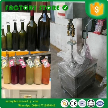 

wine bottle aluminum screw cap capping machine cap closing machine