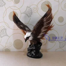 Моделирование животных 20x7x19 см Распространение Крылья Орел игрушечной модели полиэтилен и меха ремесло, реквизит украшения подарок детские игрушки d406