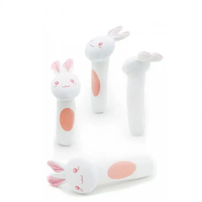 Детские кольца-погремушки в форме животных, Детские плюшевые мягкие игрушки высокого качества FJ88