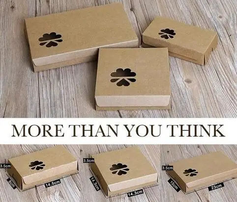 

3 размера плоский коричневый крафт подарочная коробка с окном, наращивание волос упаковочная коробка, крафт-бумага cardboaed коробка для упаковки