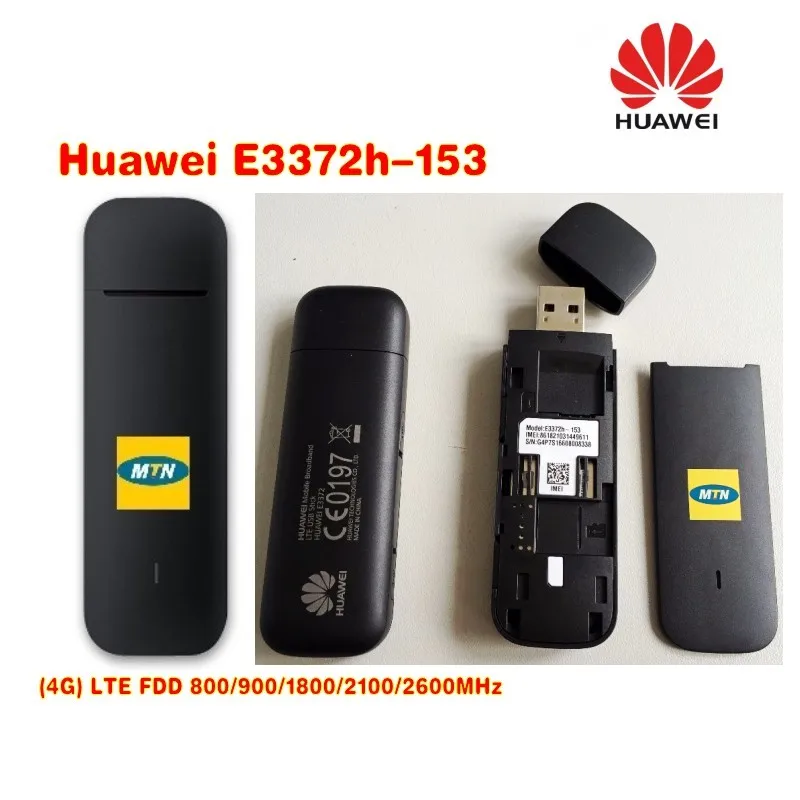 Партия 100 шт. Huawei E3372h 153 4G LTE 150M Dongle Stick Datacard Mobile Modems доставка DHL|3G модемы| |