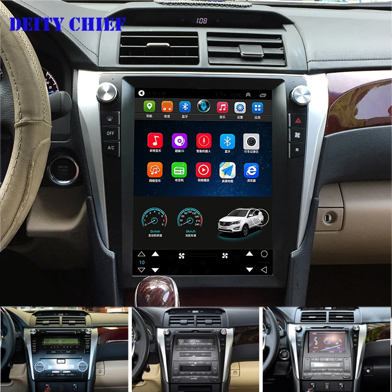 Excellent 12.1 inch Android 32GB Multimedia Player for Toyota Camry 2012-2017 radio GPS Navigation Player 0