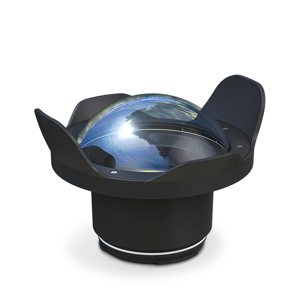 

WA005-F 40M/130FT 6" inch wide angle dome port for underwater camera case （φ 90mm* L 78mm）750D/760D 80D X-T2 X-T3 A7 A7R III A9