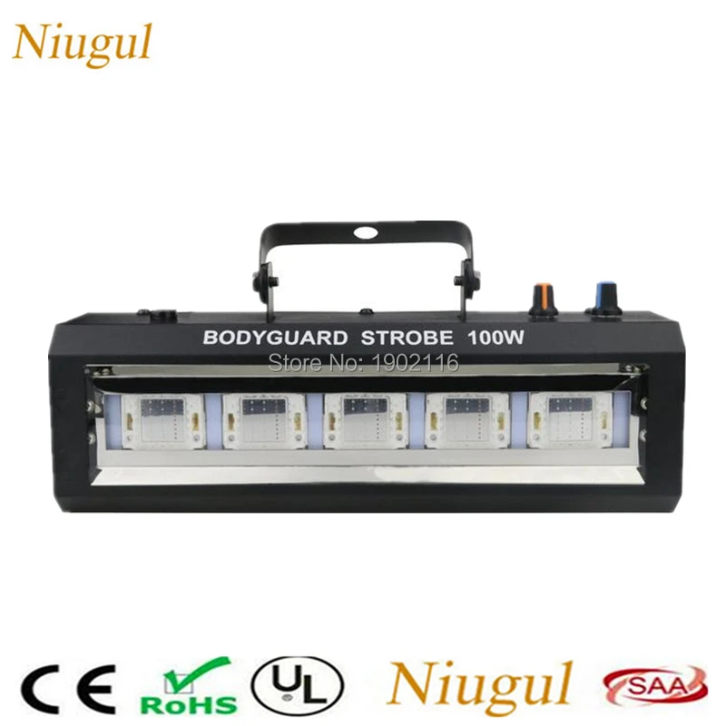 

High Power Sound/Auto Control 100W White/RGB LED Strobe Light ,Disco Party DJ Music Flash Projector Stroboscope Stage Lighting