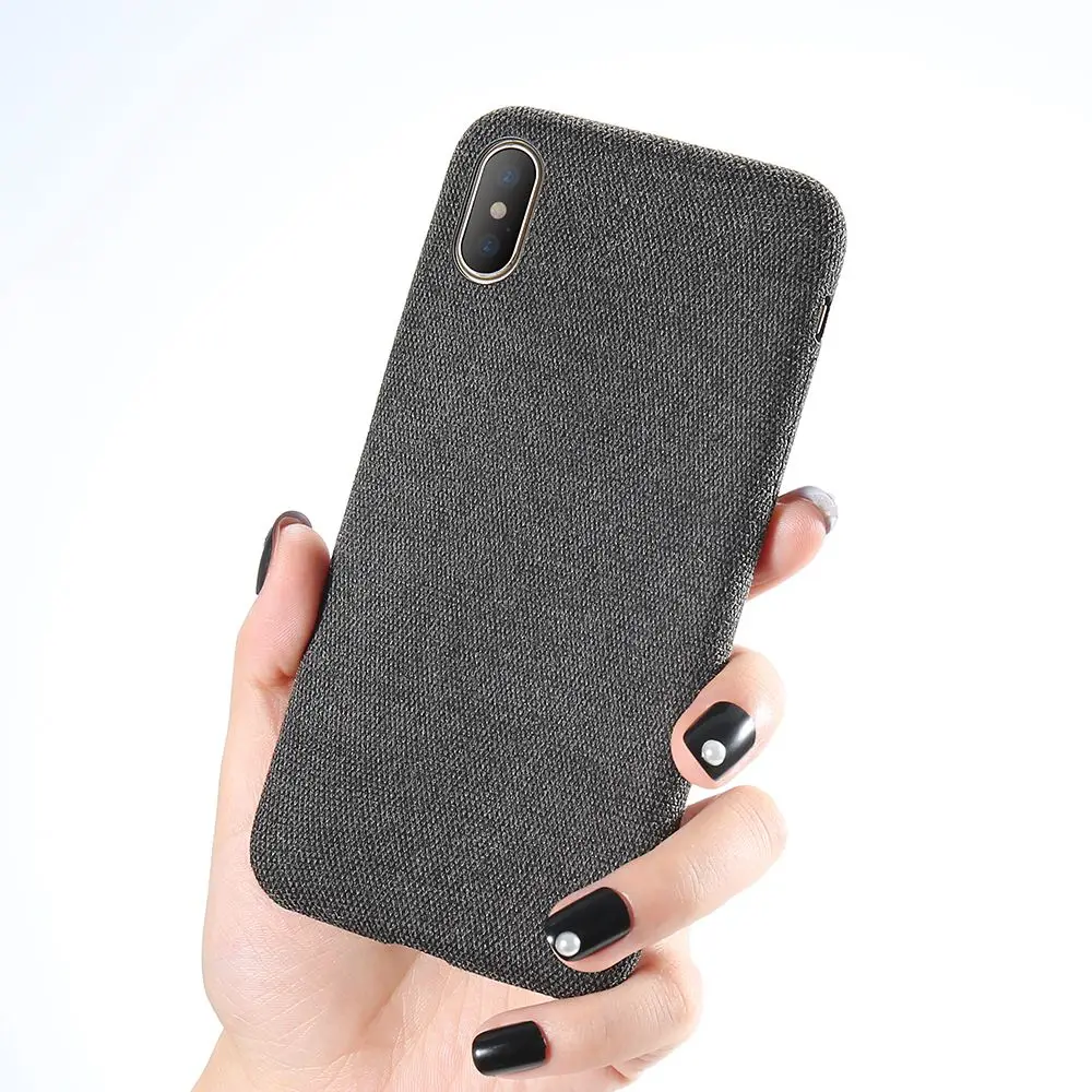 KISSCASE Pure Lightweight Case For iPhone XS Max Cover Ultra Thin Soft Cloth Shell For iPhone 6S 6 7 8 Plus X XR 11 Pro Max Case - Цвет: Black
