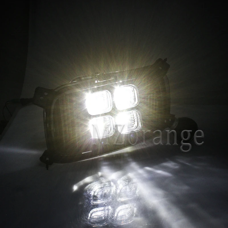 Дневной светильник, дневные ходовые огни для Kia Sorento 2012 2013 12 В ABS светодиодный DRL Противотуманные фары, крышка, светильник для вождения s Аксессуары