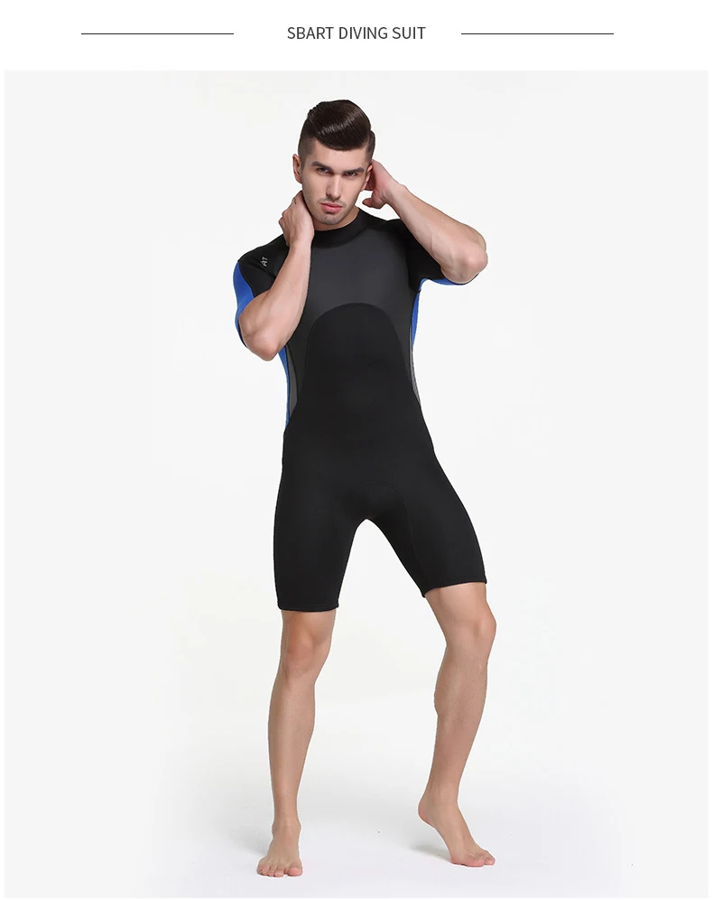 2 мм мужской короткий костюм для дайвинга цельный утепленный термальный зимний купальный сыпь для подводного плавания для серфинга дайвинга для подводного плавания S
