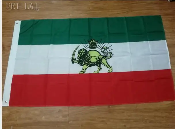 3x5FT Империя Ирана Флаг Цифровая печать Pahlavi Знамя Династии пользовательские