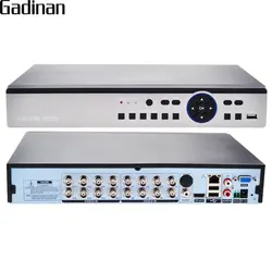 Gadinan 16CH 4MP/Гибридный 8*4 м + 8 * IP 4 м 5 в 1/AHD/TVI/CVI/CVBS/IP видеонаблюдения DVR H.264 + кодирования Onvif для AHD-Q AHD-G Камера