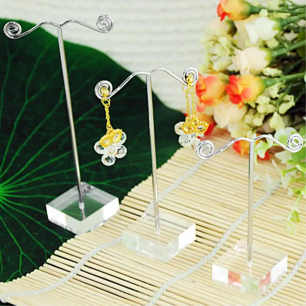 3x Earrings Jewellery Shop Display Stand Holder Showcase Storage Metal Rack