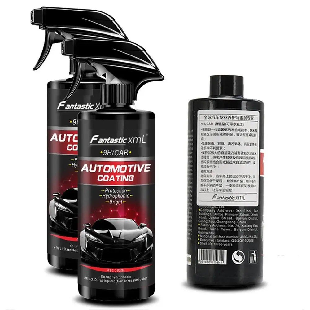  500ML Automotive Nano Coating Liquid Manual Quick Coat Polish Car Coating Agent Maintenance Tool