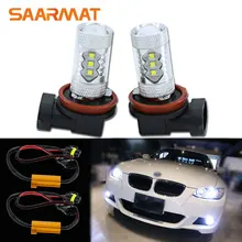 Pair H8 H9 H11 H16 JP 80W w CREE Chips Fog Light DRL Daytime Running Lamp