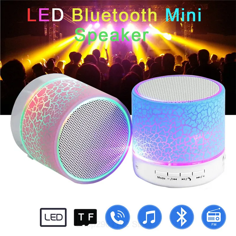 

Bluetooth Speaker Led Portable Mini Wireless Speaker Player USB Radio Fm Mp3 Music Sound Colum for PC Mobile phone Xiaomi