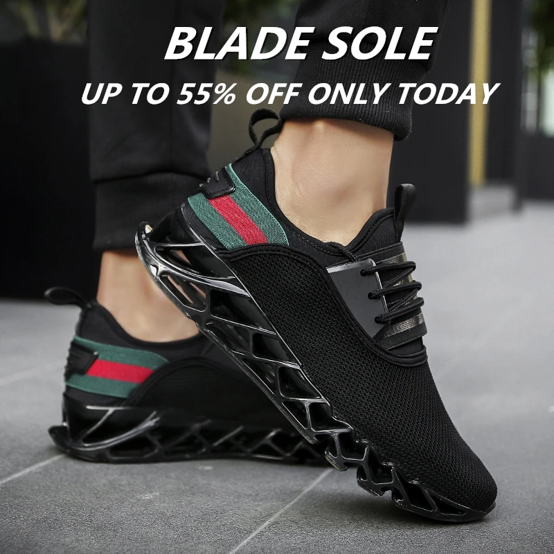 Men Running Shoes Man Sneakers 2018 New Sport Shoes Male Summer Trending Style Blade Shoes Breathable Outdoor Walking Jogging