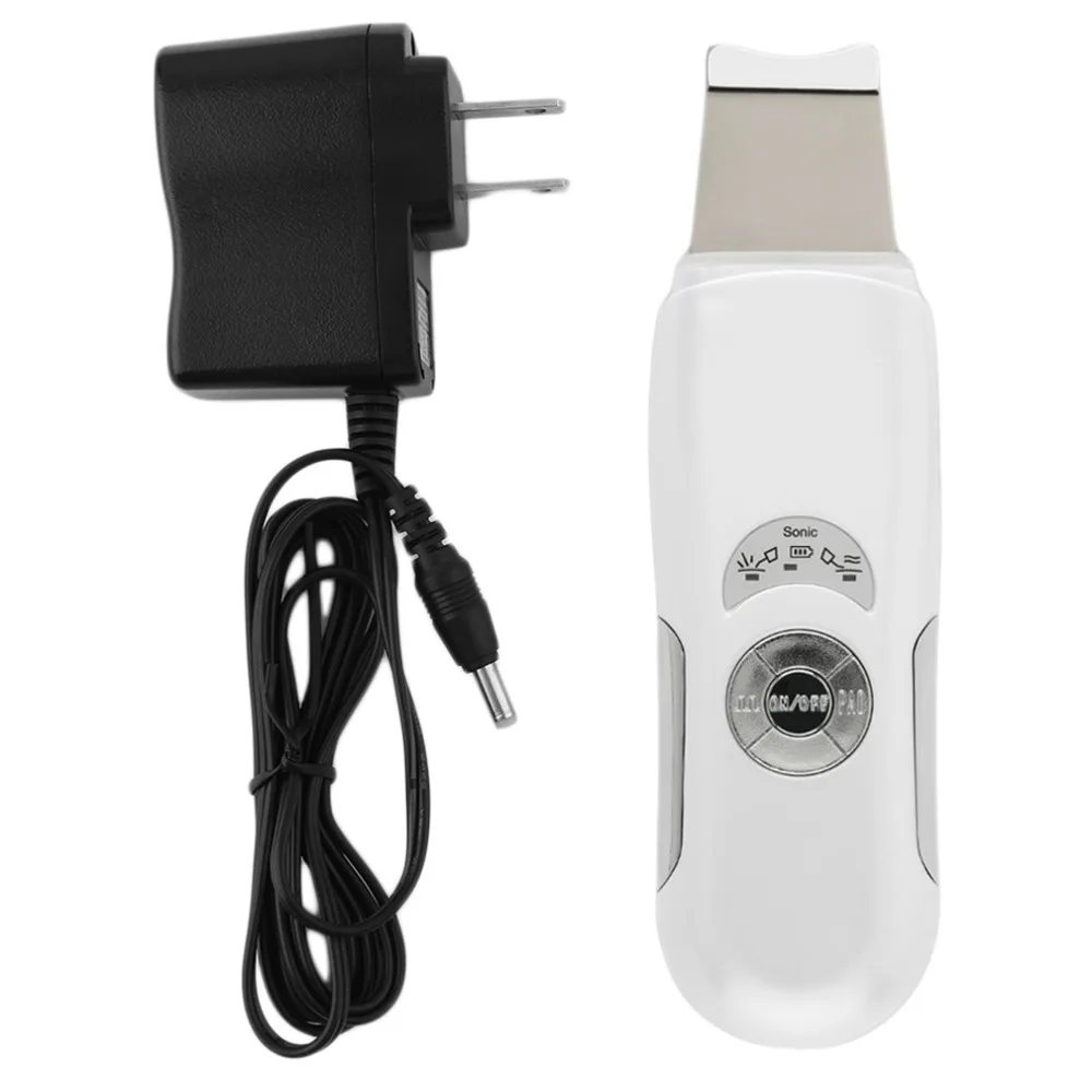 

Deeply ultrasonic face skin pore cleaner device blackhead removal Device Peeling shovel exfoliator deeply clean the skin 2017