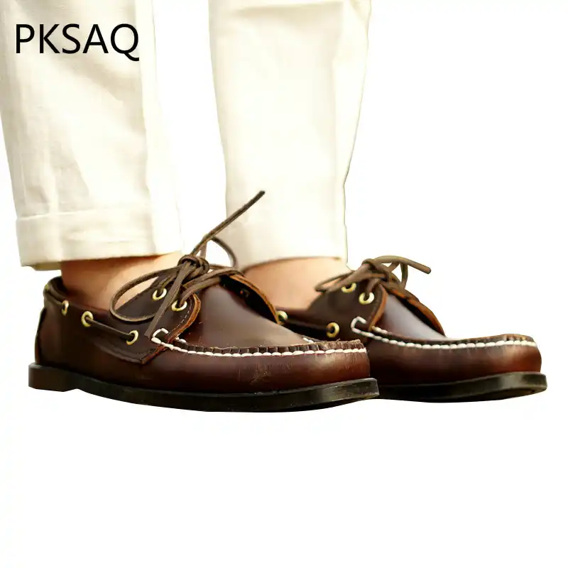 mens brown casual lace up shoes