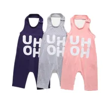 Детский комбинезон для маленьких для мальчиков и девочек с надписью комбинезон без рукавов Холтер комбинезон брюки наряд летом