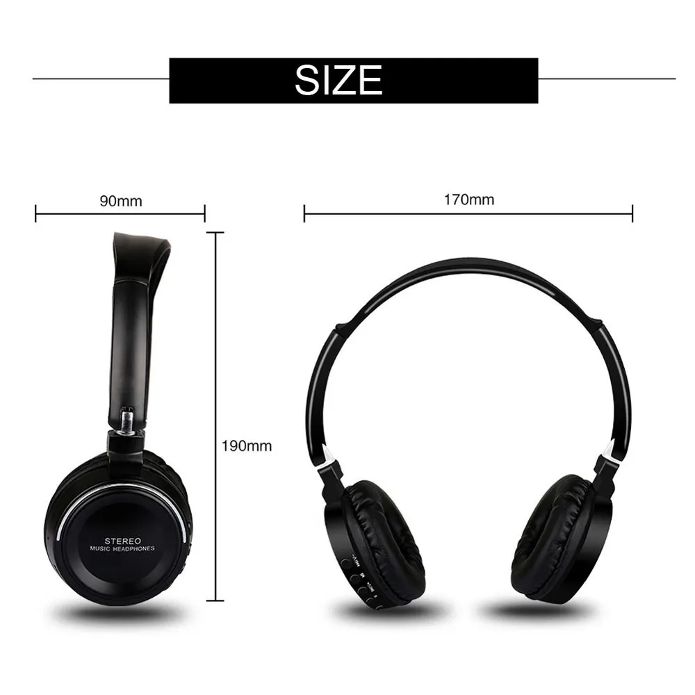 New Bluetooth Headphones Wireless Stereo Headsets Earbuds with Mic for iphone Support IOS Android Headset Accessories hot