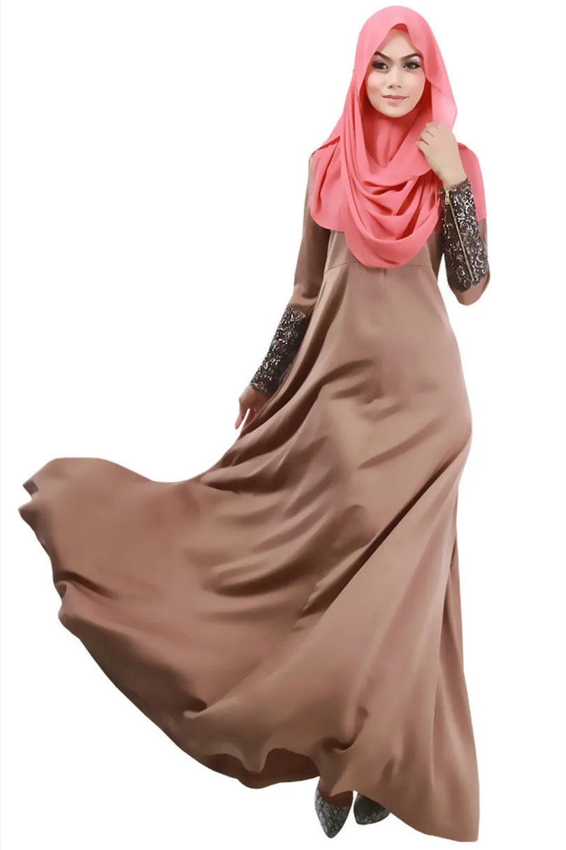 2018 Аппликации Новый джильбаб и абайя Caftan Арабская одежда Турция на Ближнем