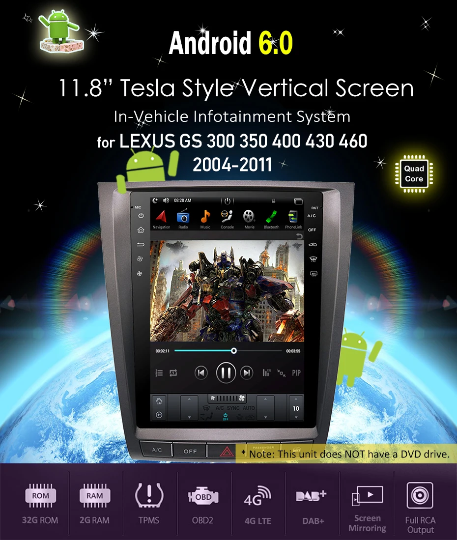 Tesla стиль Android автомобильный gps навигация автомобиль нет DVD плеер для Lexus GS GS300 GS460 GS450 GS350 радио магнитофон Авто головное устройство