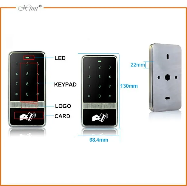 Дешевая цена Автономный контроль доступа без программного обеспечения дверной контроль доступа M13D RFID комплект однодверный контроль ler