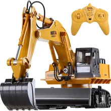 Автомобиль с дистанционным управлением дети toyl сплав моделирование экскаватор 11 канальный дистанционное управление инженерное транспортное средство 3C хорошее качество цена