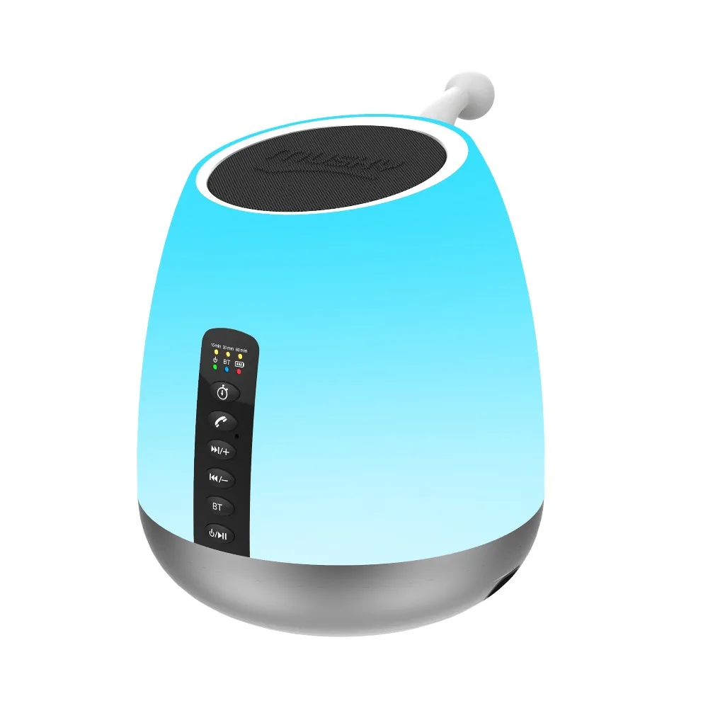 Abuzhen Nitht Light Bluetooth Speaker Portable Wireless Touch Control Color Led Beside Table Lamp Support TF AUX | Электроника