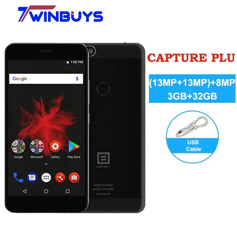 

BILLION CAPTURE PLUS 4G Smartphone 3GB+32GB ROM 5.5" Snapdragon 625 Touch ID 3500mAh Android 7.1 Dual Rear Camera 13M Cellphones