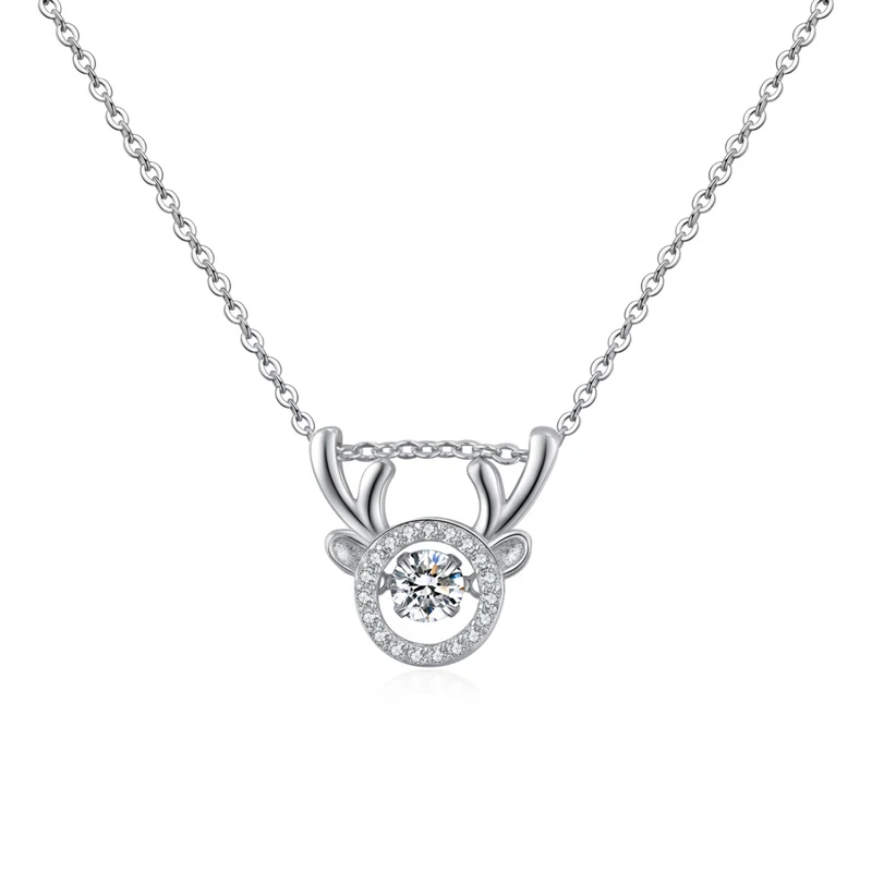 

Blue bird tears AAA zircon smart necklace - one deer has you Korean fashion women necklace