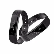 ID115 Bluetooth Android Smart Браслет Шагомер фитнес-трекер шаг счетчик Спорт браслет для телефона