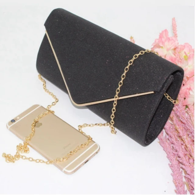 2021 Fashion Lady Evening Bag Women Sequined Clutch Crystal Day Clutch Wallet Wedding Purse Party Banquet Hand Bags Black Silver 4