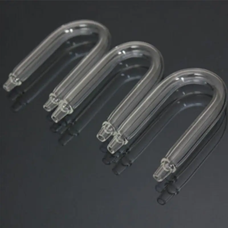 

New U Shaped Glass Tube Bend for Aquarium Co2 System Diffuser Fish Tank Water Pump Airline Tube Connector