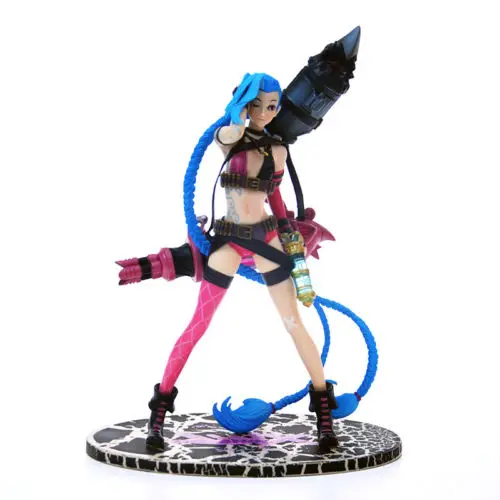 

LOL Jinx 10" 24cm PVC Action Figure High quality kids toy Online game PVC figure Toy Anime No box