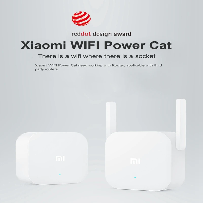 Original Xiaomi WiFi Electric Cat Mi Wifi Power Cat 2.4G Wireless Range Extender Router Millet Access Point Signal Amplifier (10)