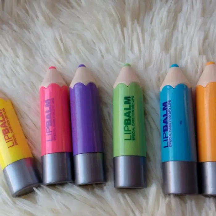 Professional Lip Balm Crayons Funny Pencil Shaped Moisturizer Lip Stick Balm Gloss Tool MSI-19