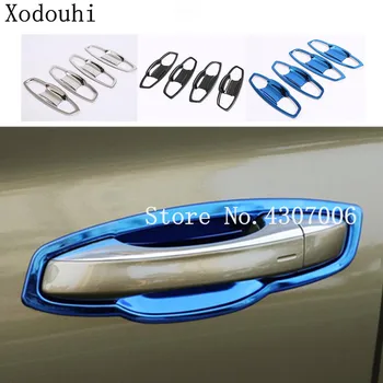 

Car Styling Cover Protection Detector Trim Stainless Steel External Door Bowl Frame 4pcs For Skoda Karoq 2017 2018 2019 2020